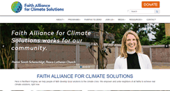 Desktop Screenshot of faithforclimate.org